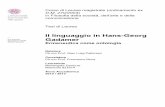 Il linguaggio in Hans-Georg Gadamer
