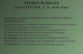 STORIA ROMANA - UniFI