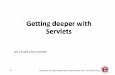 Getting deeper with Servlets - UniTrento
