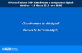 Cittadinanza e servizi digitali Daniela M. Intravaia (AgID)