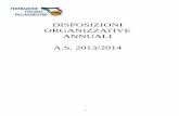 DISPOSIZIONI ORGANIZZATIVE ANNUALI A.S. 2013/2014