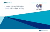 Centro Sportivo Italiano Denuncia sinistri online