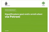 Riqualificazione spazi verdi e arredi urbani via Petroni