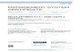 MANAGEMENT SYSTEM CERTIFICATE - Selva Antonio