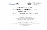 Fractional Solidification for Recycled Aluminium Alloys