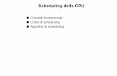 Scheduling della CPU