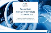 Focus Italia Mercato Autovetture