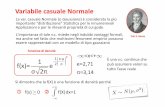 Variabile casuale Normale - Unical