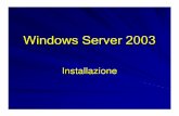 Windows Server 2003 Installazione - unich.it
