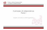 Il principio di indipendenza - odcec.roma.it