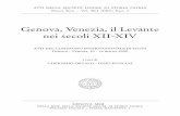 Genova, Venezia, il Levante nei secoli XII-XIV