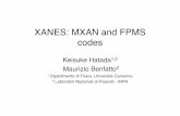 XANES: MXAN and FPMS codes