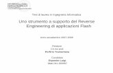 Uno strumento a supporto del Reverse Engineering di applicazioni Flash