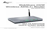 WebShare 242W Wireless ADSL2+ Router