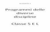 Programmi delle diverse discipline Classe 5 E L