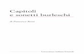 Capitoli e sonetti burleschi - Libero.it