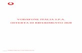 VODAFONE ITALIA S.P.A. OFFERTA DI RIFERIMENTO 2020