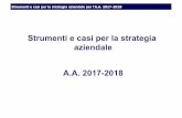 Strumenti e casi per la strategia aziendale A.A. 2017-2018