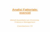 Analisi Fattoriale: esercizi - My LIUC