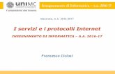 I servizi e i protocolli Internet