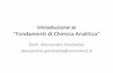 Introduzione ai “Fondamenti di Chimia Analitia”