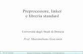 Preprocessore, linker e libreria standard