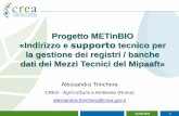 Progetto METinBIO «Indirizzo e supporto tecnico per la ...