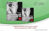 Organizzazione dei servizi sociali anno accademico 2019 -2020
