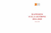 RAPPORTO SULLA GESTIONE 2016-2020