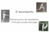 Biomeccanica del movimento Prof.ssa Luciana Zaccagni