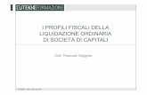 I PROFILI FISCALI DELLA LIQUIDAZIONE ORDINARIA DI SOCIETÀ ...