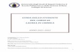 GUIDA DELLO STUDENTE DEL CORSO DI LAUREA IN CHIMICA