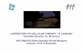 LABORATORY OF CELLULAR THERAPY “G. LANZANI” Scientific ...