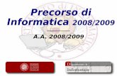 Precorso di Informatica 2008/2009