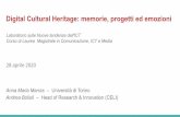 Digital Cultural Heritage: memorie, progetti ed emozioni