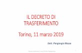 IL DECRETO DI TRASFERIMENTO - odcec.torino.it