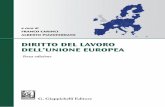 Diritto del lavoro dell'unione euroepa - Giappichelli