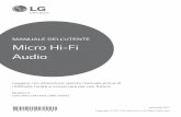 MANUALE DELL’UTENTE Micro Hi-Fi Audio