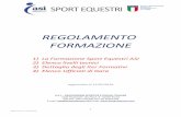 Regolamento Formazione - ASI Sport Equestri