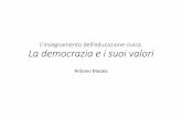 I valori della democrazia - Dipartimento di Civiltà e ...