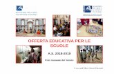 OFFERTA EDUCATIVA PER LE SCUOLE - Ministero per i Beni e ...