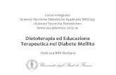 Dietoterapia ed Educazione Terapeutica nel Terapeutica nel ...