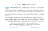 LISTINO MAGGIOLISTINO MAGGIO 201 201 2012222
