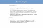 Survival analysis - Univr