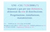 UNI - CIG 7129/2008 (*) Impianti a gas per uso domestico ...