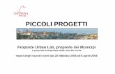 Elenco Piccoli Progetti - Urban Center