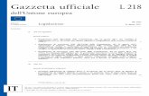 Gazzetta uff iciale L 218 - EUR-Lex