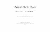 PUBBLICAZIONI TRENTINE 2018 - Biblioteca Comunale di Trento
