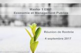 Master 1 EMP Economie et Management Publics