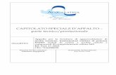CAPITOLATO SPECIALE D’APPALTO – parte tecnico/prestazionale
